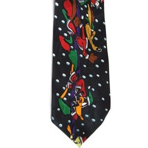 Vintage Looney Tunes Mania Necktie Made in Korea